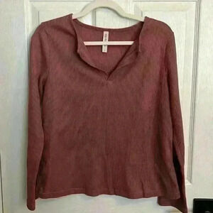 Tickled Teal Ribbed Henley Shirt